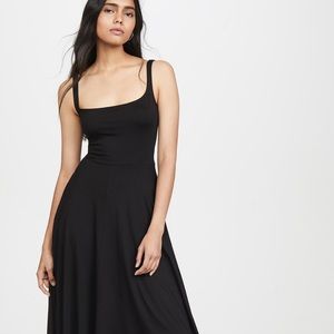 Reformation Jersey Mary midi black dress